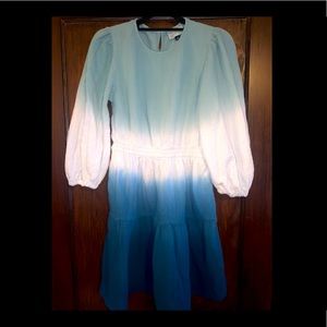 Tie dye linen style dress
